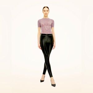 NEW WOLFORD ESTELLA LEGGINGS - VEGAN LEATHER! SIZE XS!